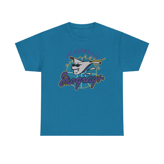 Jacksonville Stingrays Florida World Basketball League 1992 T-shirt