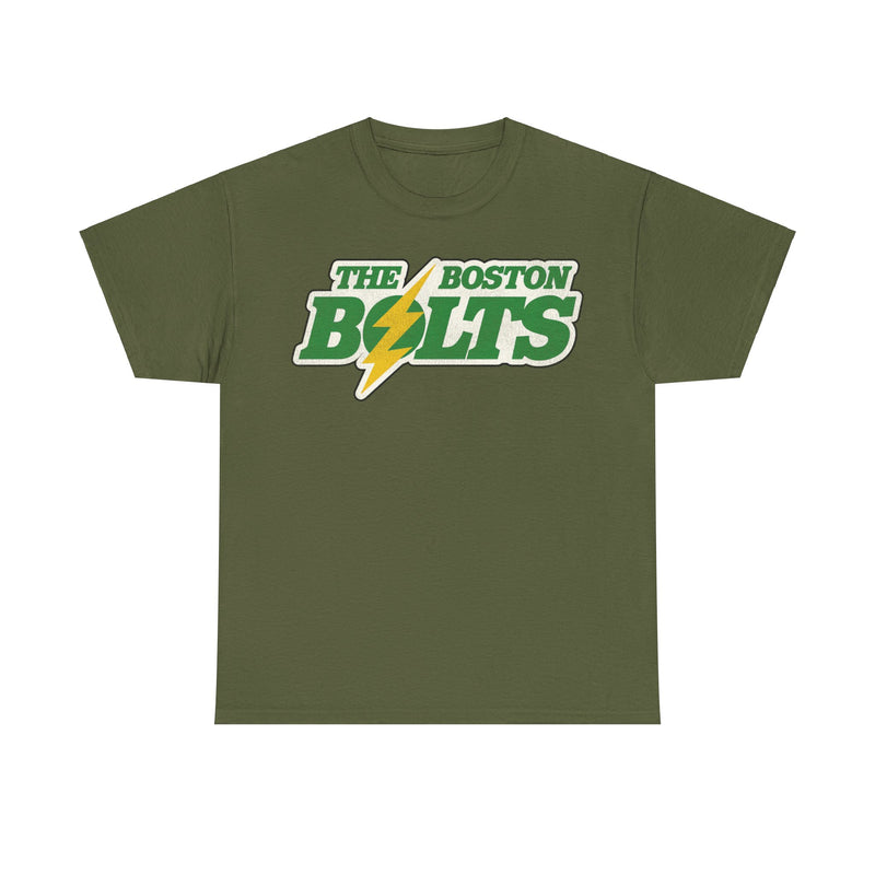 Load image into Gallery viewer, Boston Bolts Lacrosse Green Yellow Logo Nostalgic Retro T-shirt
