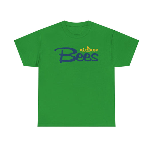 Bees Airlines Casual Script Logo Tee - UK Carrier Tribute