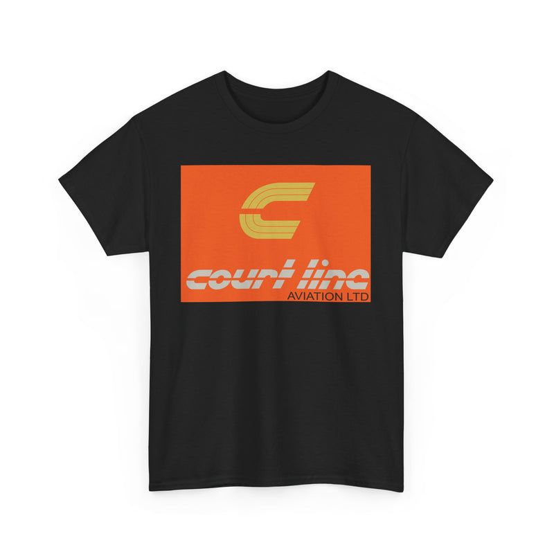 Load image into Gallery viewer, Court Line Aviation Ltd Vintage British Airline Logo Retro Travel T-shirt
