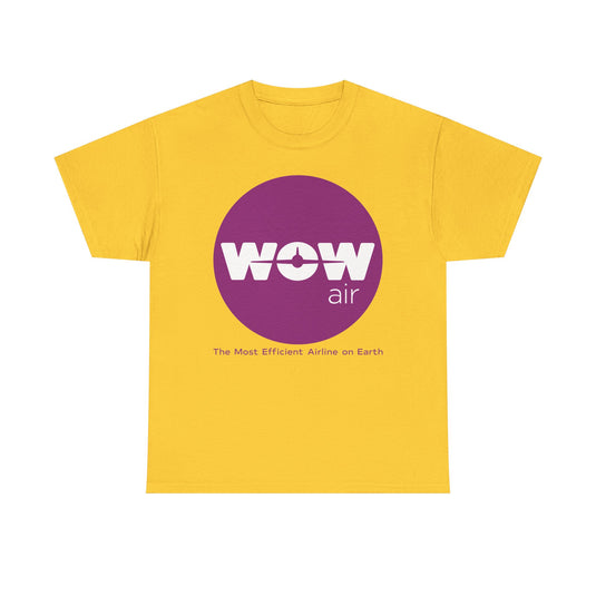 WOW Air Purple Logo Iceland Budget Airline Defunct Memorabilia T-shirt