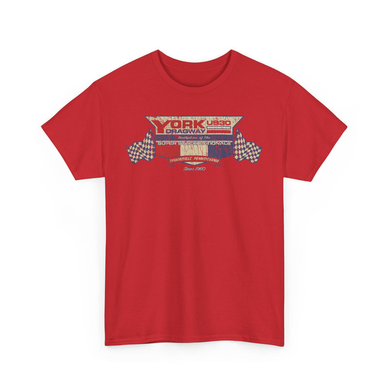 Load image into Gallery viewer, York US30 Dragway 1960 Thomasville Pennsylvania Drag Racing Track T-shirt
