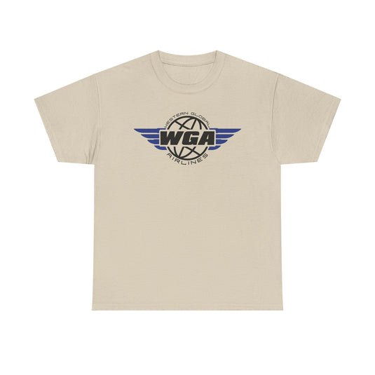 Western Global Airlines T-Shirt - Aviation Industry Bankrupt Logo Tee