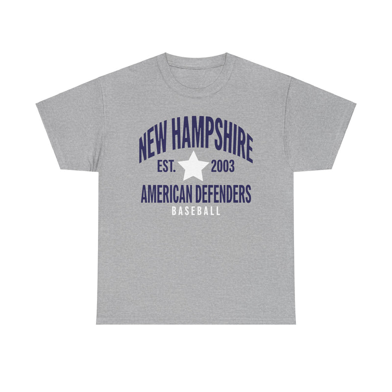 Load image into Gallery viewer, American Defenders of New Hampshire Est 2003 Baseball T-shirt
