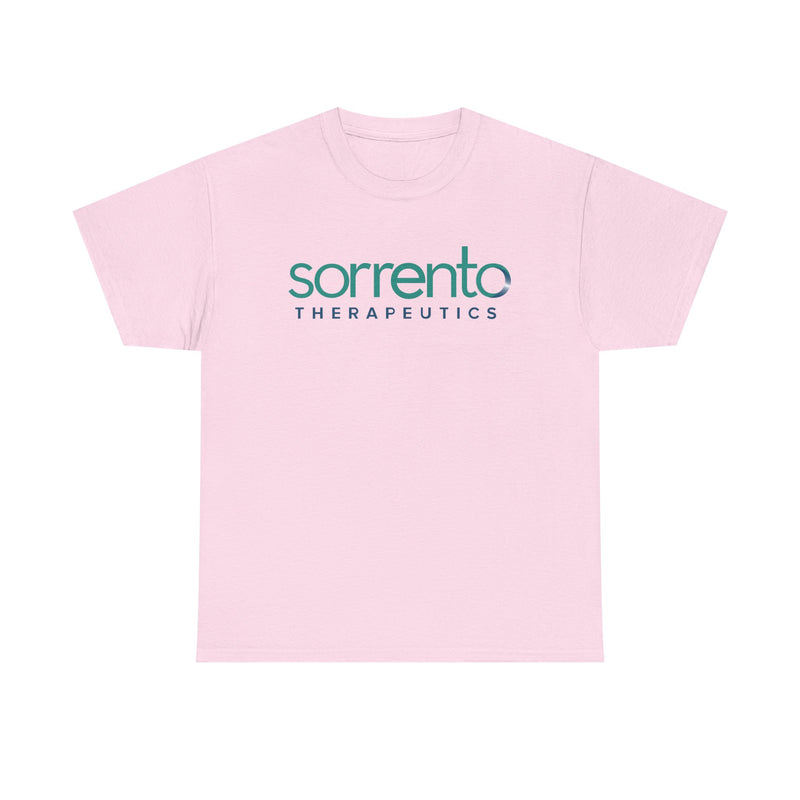 Load image into Gallery viewer, Sorrento Therapeutics T-Shirt - Biopharmaceutical Industry Bankrupt Logo Tee
