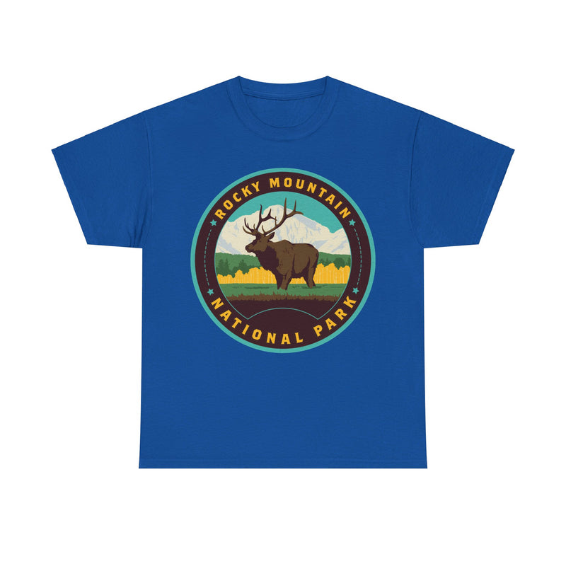 Load image into Gallery viewer, Rocky Mountain National Park Colorado Round Logo T-shirt
