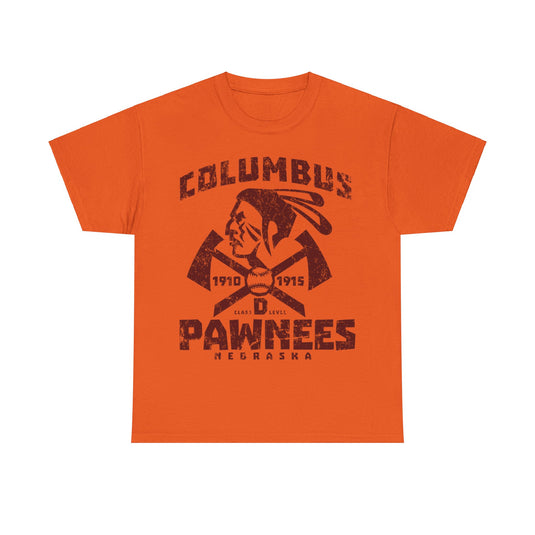 Columbus Pawnees Est 1910 Nebraska Baseball T-shirt