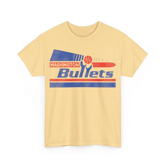 Washington Bullets Basketball Pennant Nostalgic Retro T-shirt