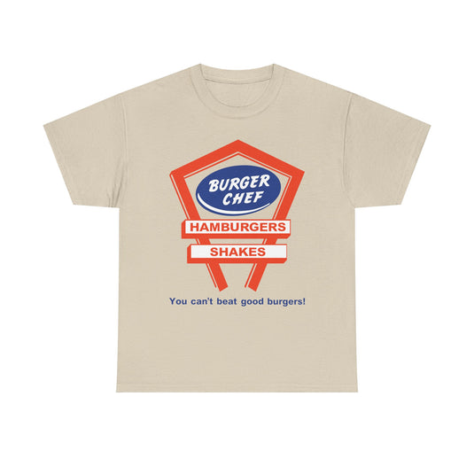 Burger Chef T-Shirt - You Cant Beat Good Burgers - Defunct Fast Food