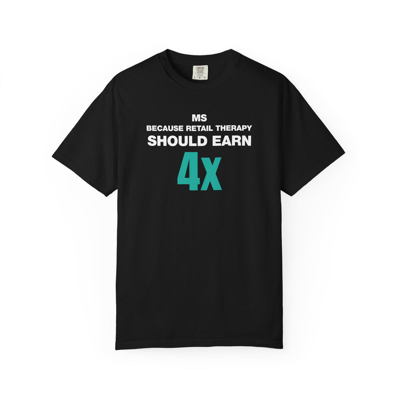 Load image into Gallery viewer, Manufactured Spend 4x Credit Card Points Miles Travel Teal T-shirt
