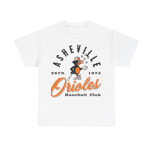 Asheville Orioles Nostalgic Retro Baseball T-shirt