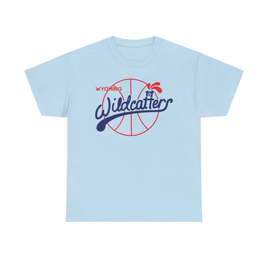 Wyoming Wildcatters Basketball 1982-1988 Continental Association T-shirt