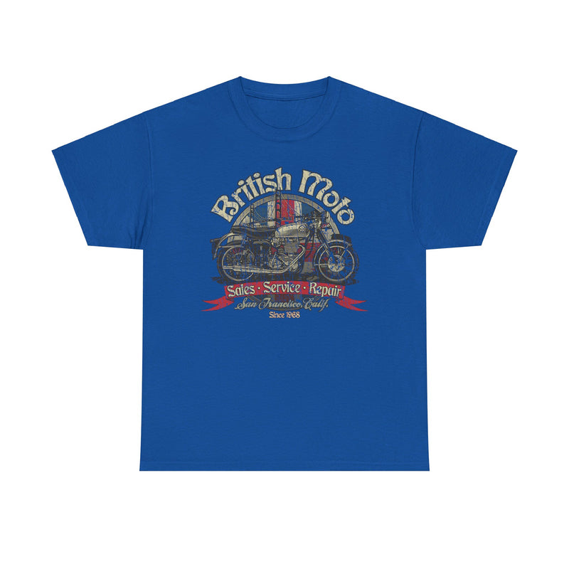 Load image into Gallery viewer, British Moto San Francisco California Motorcycle T-shirt
