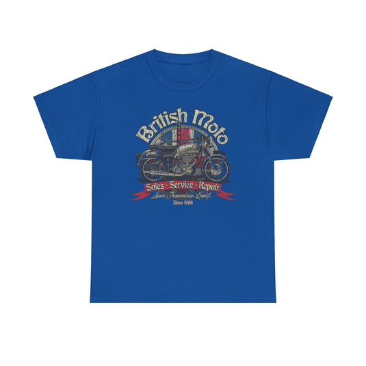 British Moto San Francisco California Motorcycle T-shirt