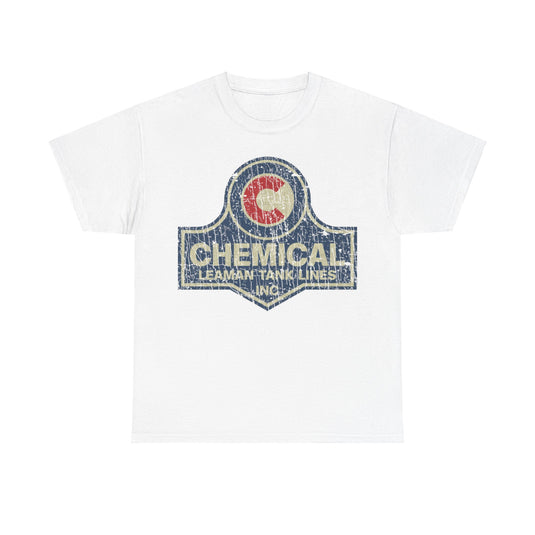 Chemical Leaman Tank Lines 1961 Trucking Distressed Print T-shirt