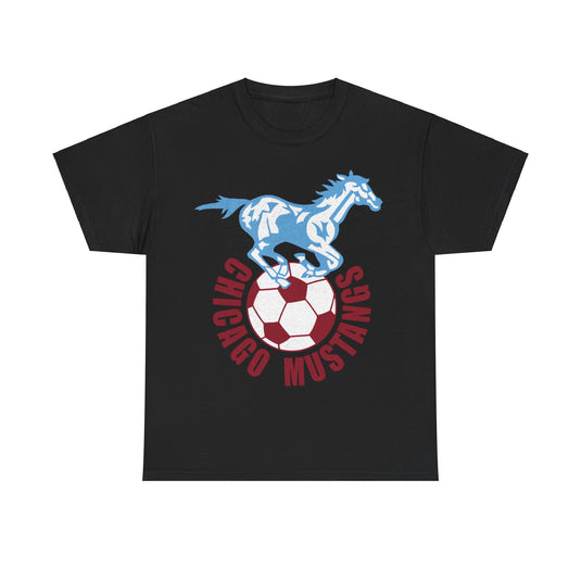 Chicago Mustangs NASL Soccer Retro Nostalgic T-shirt