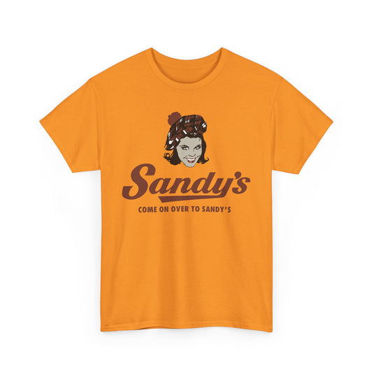Sandy's Come On Over To Sandy's Vintage Restaurant Logo T-Shirt