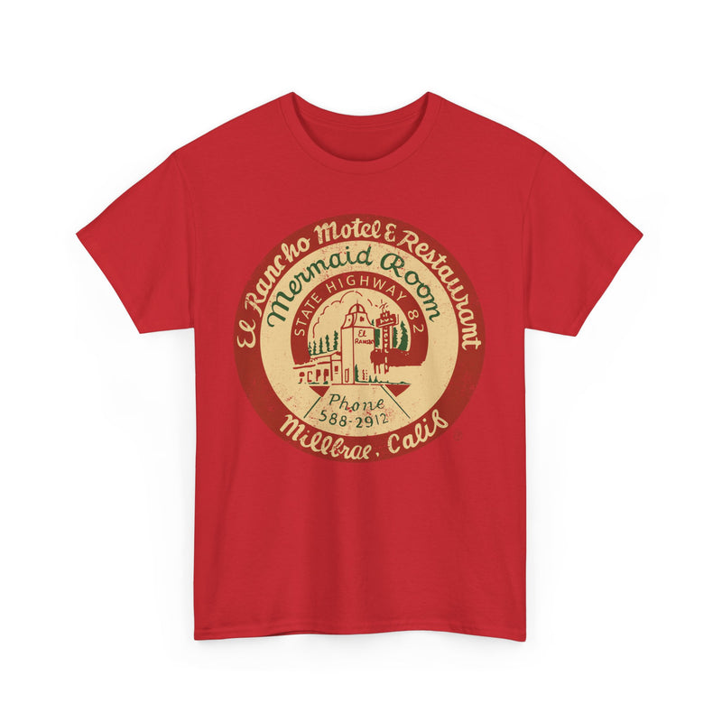 Load image into Gallery viewer, El Rancho Motel and Restaurant 1948 Millbrae California Restaurant T-shirt
