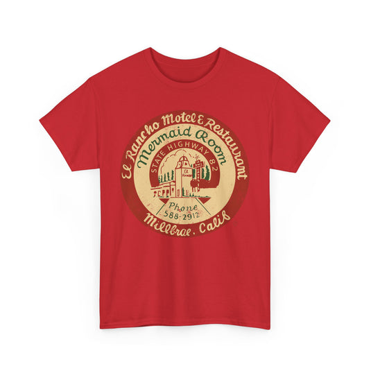 El Rancho Motel and Restaurant 1948 Millbrae California Restaurant T-shirt