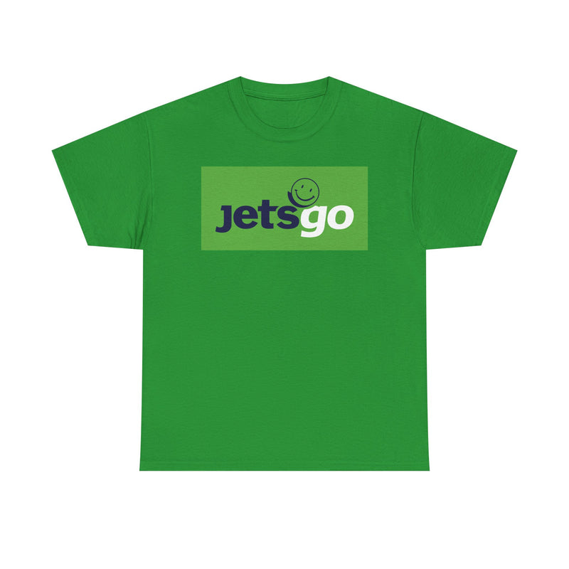 Load image into Gallery viewer, Jetsgo Canadian Airline Smiley Face Logo Vintage Aviation T-shirt
