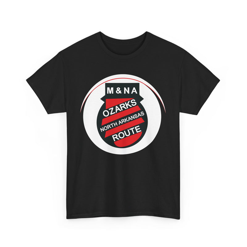 Load image into Gallery viewer, Missouri Arkansas Ozarks North Arkansas Route Railroad Logo T-Shirt
