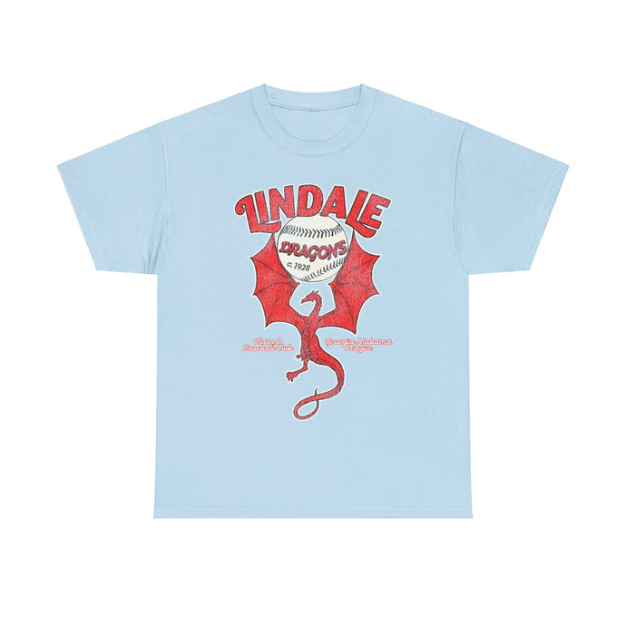 Lindale Dragons Nostalgic Retro Baseball Team T-shirt