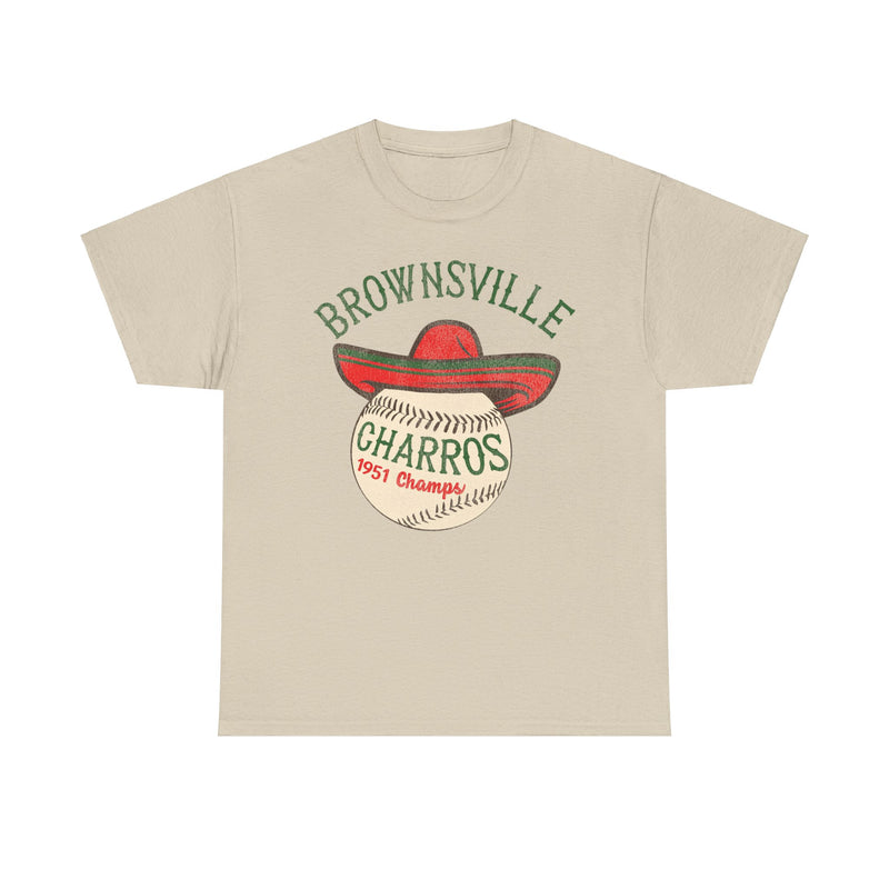 Load image into Gallery viewer, Brownsville Charros Nostalgic Retro Baseball Team T-shirt
