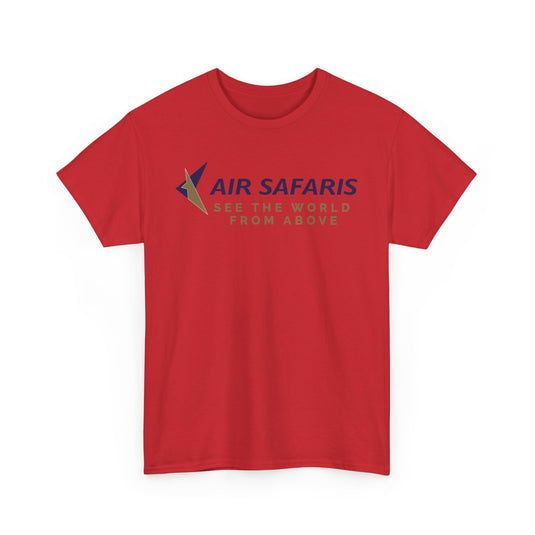 Air Safaris See the World From Above Vintage Airline Logo Aviation T-shirt