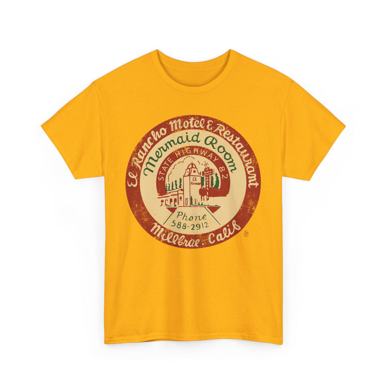 Load image into Gallery viewer, El Rancho Motel and Restaurant 1948 Millbrae California Restaurant T-shirt
