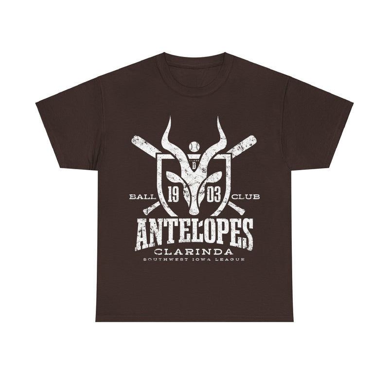 Load image into Gallery viewer, Clarinda Antelopes Est 1903 Iowa Baseball T-shirt
