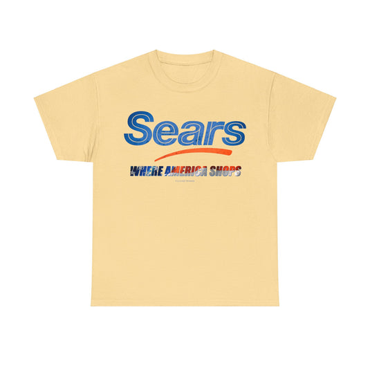 Sears Retail Store Where American Shops Nostalgic Logo T-shirt