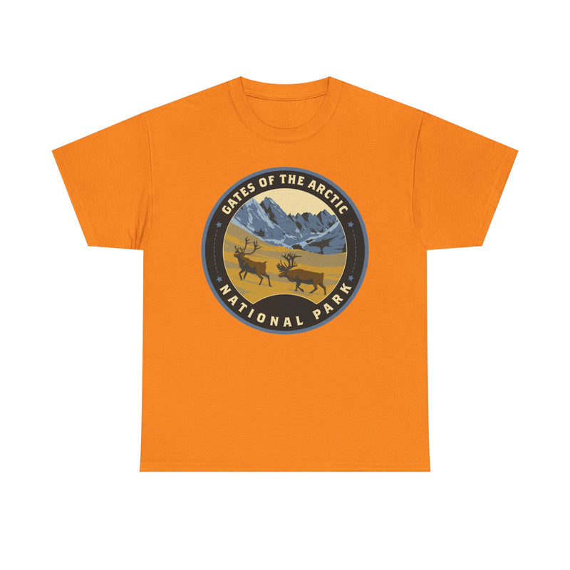 Load image into Gallery viewer, Gates of the Arctic National Park Alaska Round Logo T-shirt
