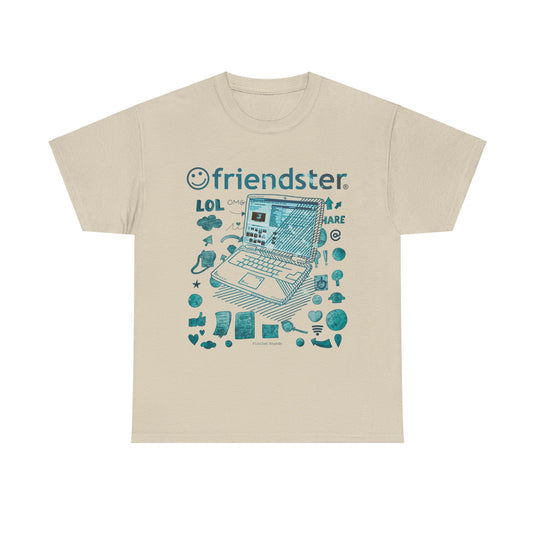 Friendster Early Social Networking Website Nostalgic Internet T-Shirt