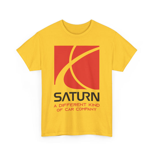 Saturn A Different Kind of Car Company Red S Logo T-shirt