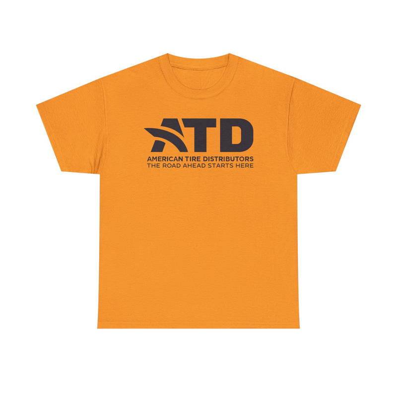 Load image into Gallery viewer, ATD American Tire Distributors T-Shirt Defunct Company Road Ahead Starts Here
