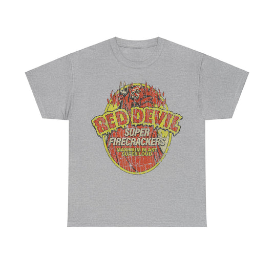 Red Devil Super Firecrackers Store Nostalgic T-shirt