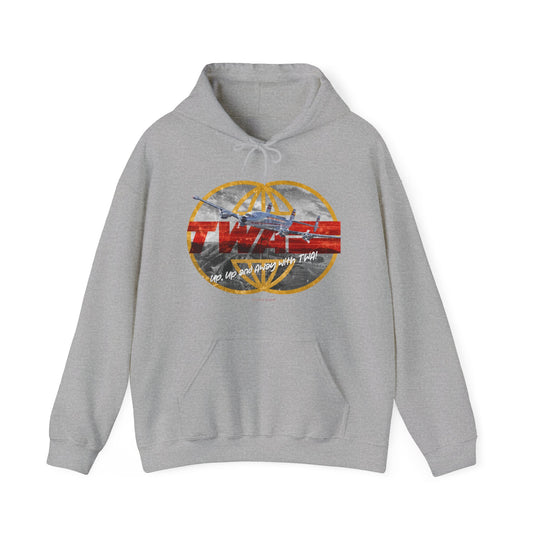 TWA Transworld Airline Up Up and Away Nostalgic Logo Pullover Hoody