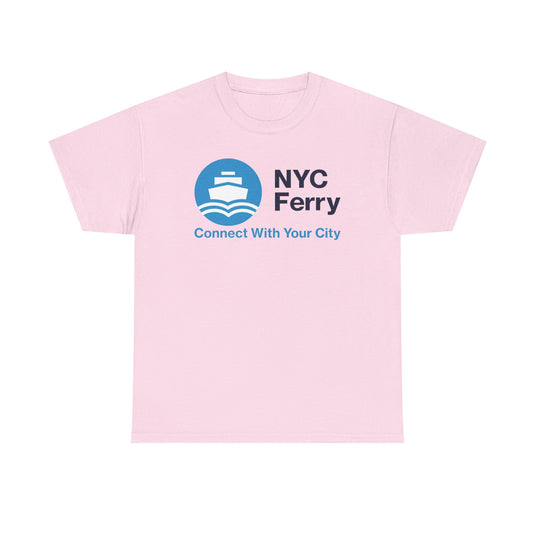 NYC Ferry Defunct Transportation Service T-Shirt Connect With Your City Boat Tee