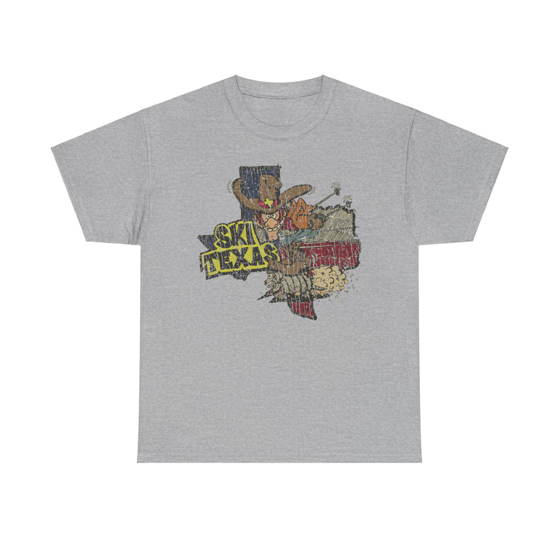 Load image into Gallery viewer, Ski Texas Cowboy Riding Armadillo T-shirt
