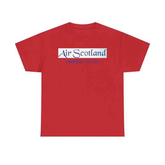 Air Scotland Freedom To Fly Vintage Scottish Airline Logo Aviation T-shirt