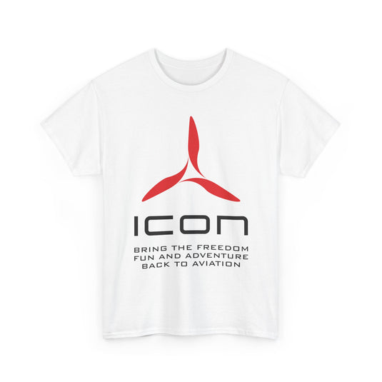 ICON Aircraft Defunct Aviation T-Shirt Fun Adventure Freedom Flying Pilot Tee