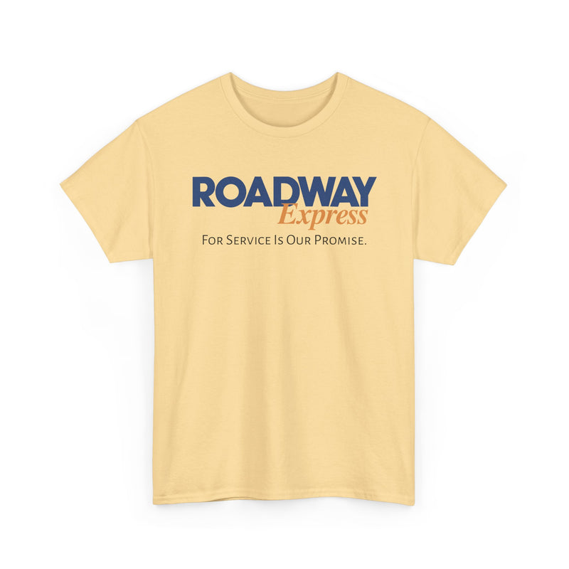 Load image into Gallery viewer, Roadway Express For Service Is Our Promise T-Shirt Logistics Logo
