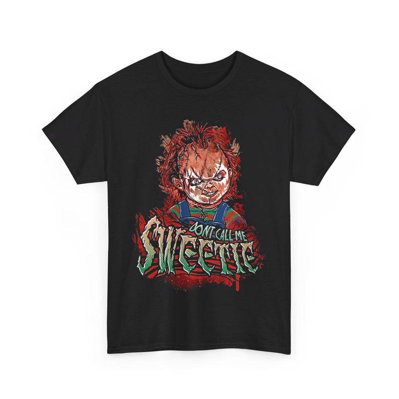 Load image into Gallery viewer, Childs Play Don&#39;t Call Me Sweetie Chuckie Horror Movie T-shirt

