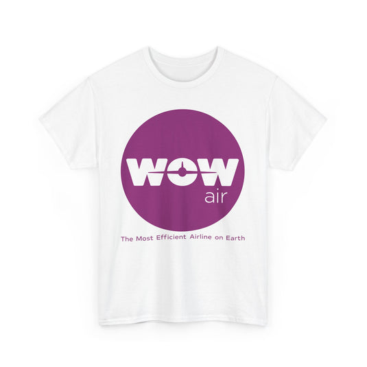 WOW Air Purple Logo Iceland Budget Airline Defunct Memorabilia T-shirt