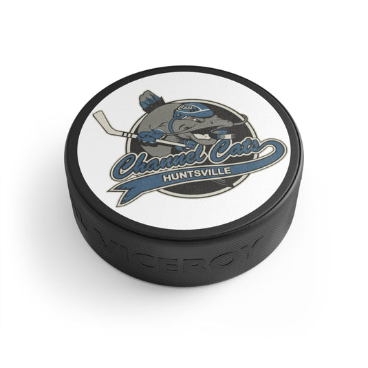 Huntsville Channel Cats Nostalgic Logo Hockey Puck