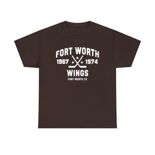 Fort Worth Wings Texas Central Hockey League 1967-1974 T-shirt