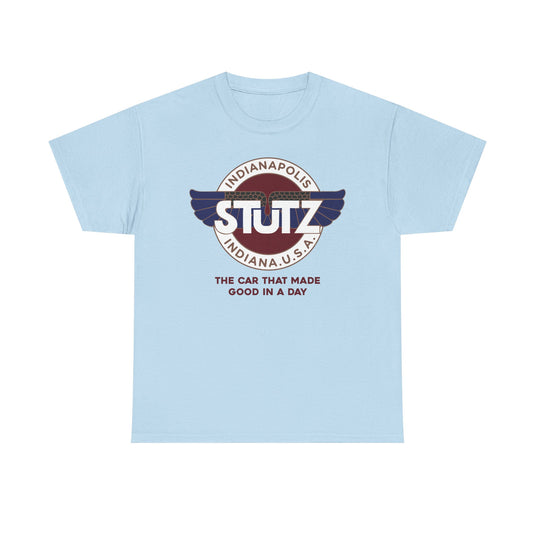 Stutz The Car That Made Good In A Day Indianapolis Logo T-shirt
