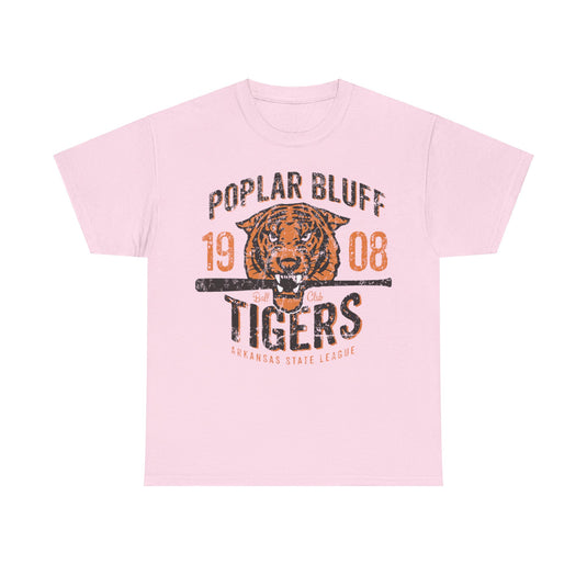 Poplar Bluffs Tigers Est 1908 Missouri Baseball T-shirt