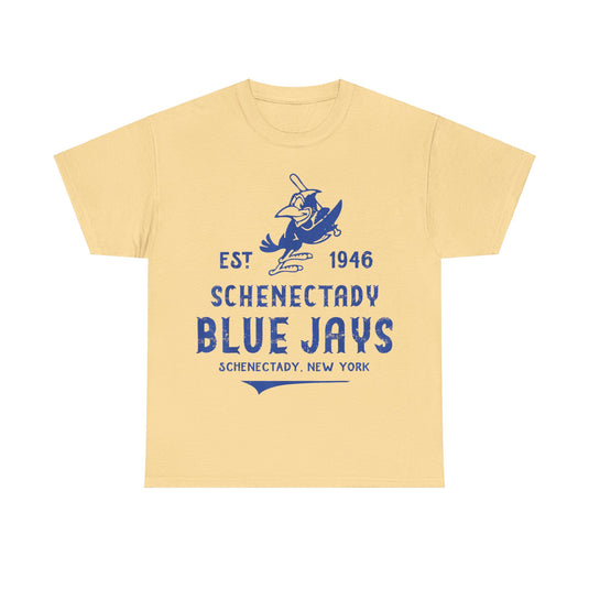 Schenectady Blue Jays New York Nostalgic Retro Baseball Team T-shirt