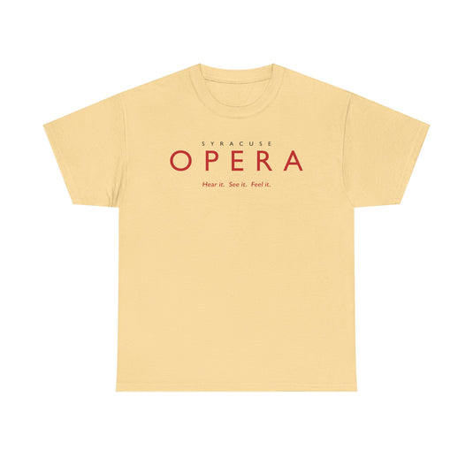 Syracuse Opera T-Shirt Defunct Opera Company Bankrupt Logo Tee